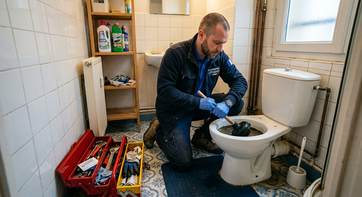 Débouchage WC en urgence par un plombier à Maisons-Alfort